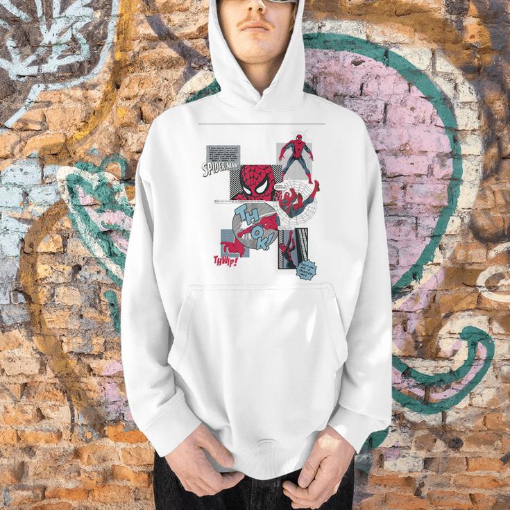 Marvel Comics Spider-Man Classic Comic Book Collage Men Hoodie