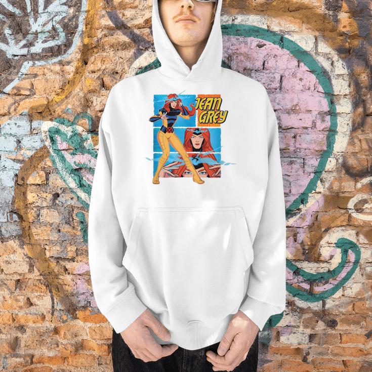 Marvel X-Men '97 Jean Grey Vintage Classic Comic Book Panels Men Hoodie