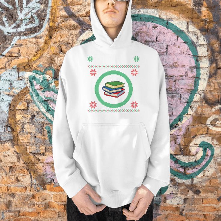 Merry Bookmas Christmas Jumper Avid Reader Ugly Sweater Book Men Hoodie