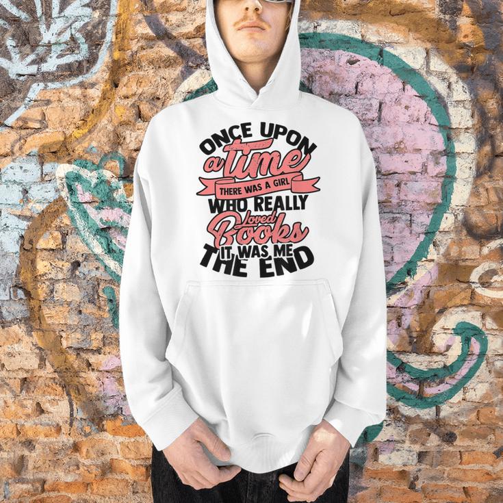 Once Upon a Time There Was a Girl Bookmark And Books Men Hoodie