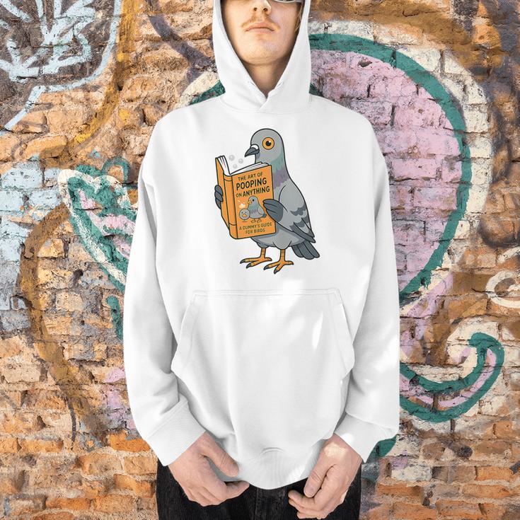 Pigeon Reading Book Bird Joke Humor Premium Tri-Blend Men Hoodie Pigeon Reading Book Bird Joke Humor Premium Tri-Blend Men Hoodie