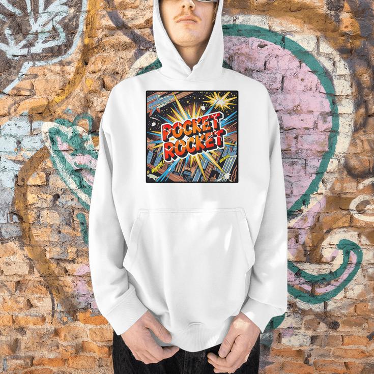 Pocket Rocket Comic Book Style Premium Tri-Blend Men Hoodie