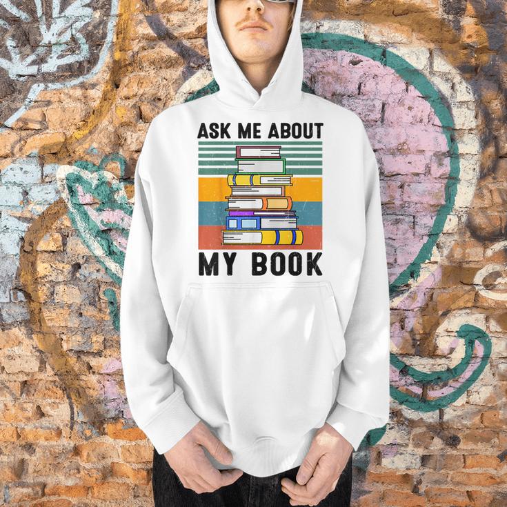 Published Author TShirt Ask Me About My Book Writer Men Hoodie