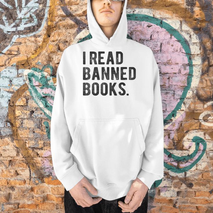 I Read Banned Books Librarians Banned Books Bookworm Reader Men Hoodie