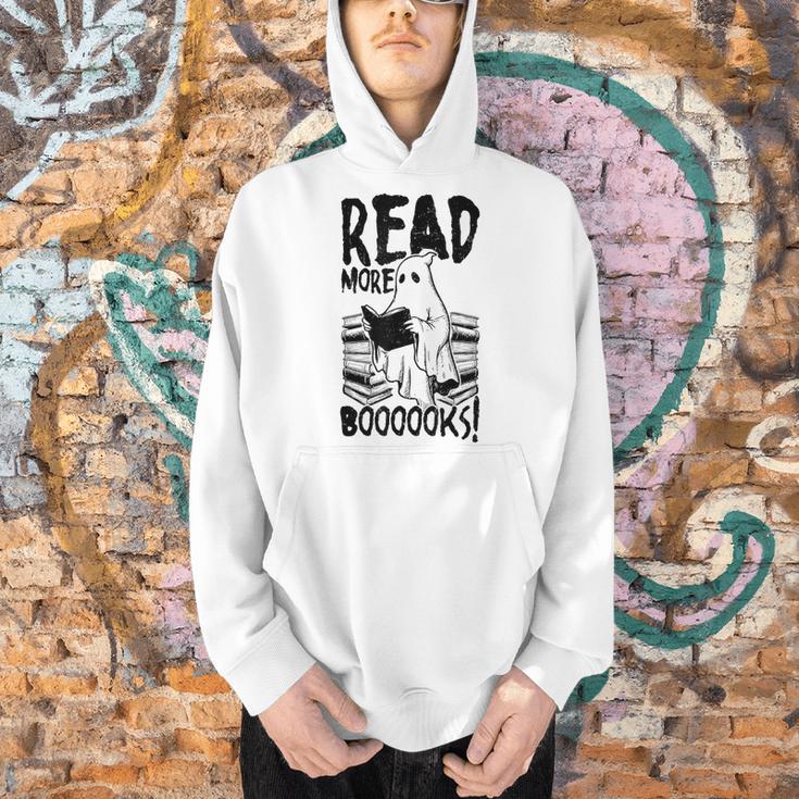 Read More Books Ghost Halloween Reading Teacher Literacy Men Hoodie