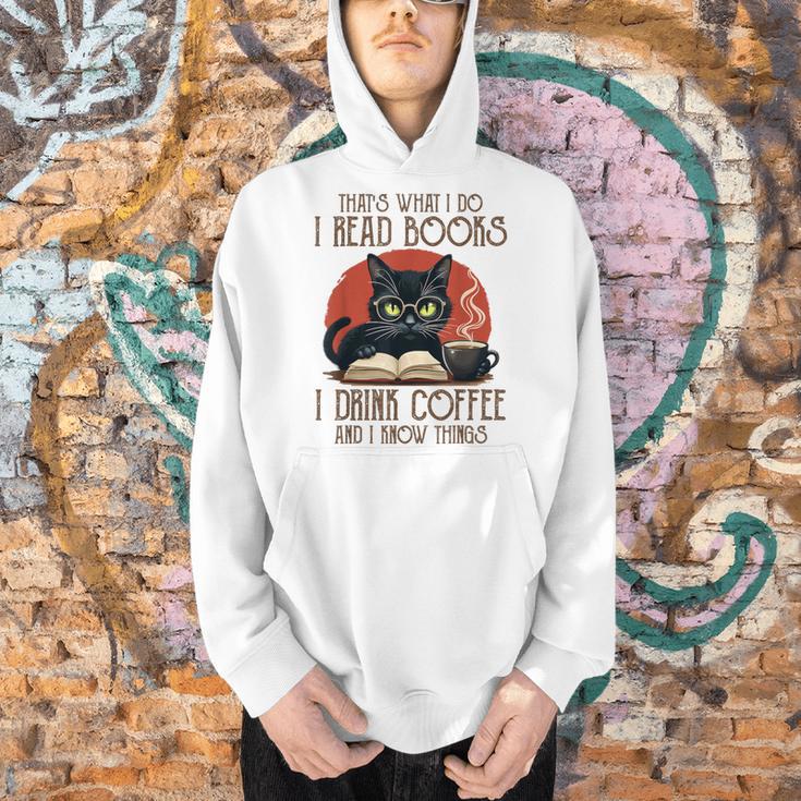 i Read Books And i Know Things Cat Reading Coffee Men Hoodie i Read Books And i Know Things Cat Reading Coffee Men Hoodie