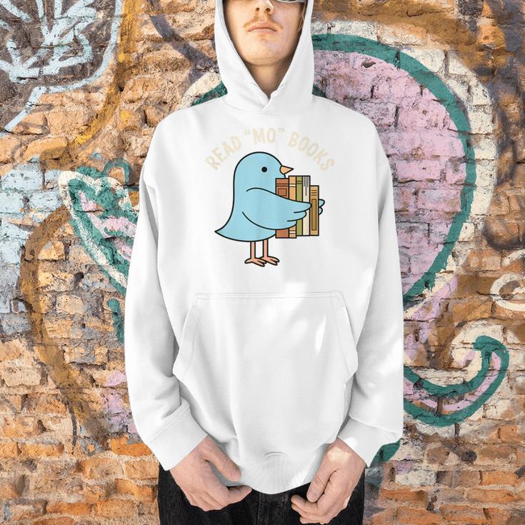 Read Mo Books Cute Bird Reading Kids Book Lover Men Hoodie