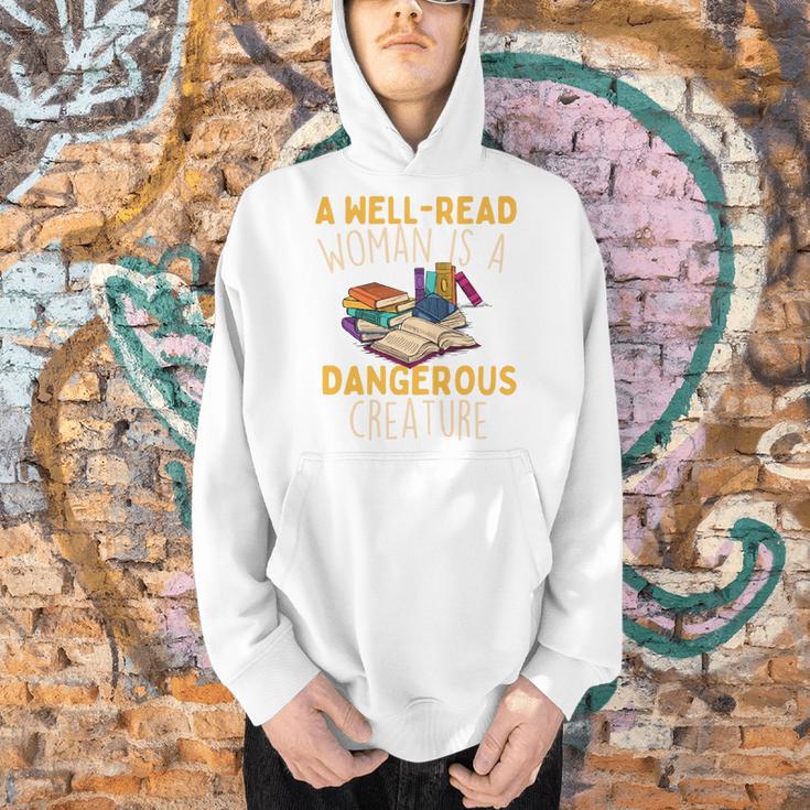 A Well Read Woman Is A Dangerous Creature Book Reader Men Hoodie