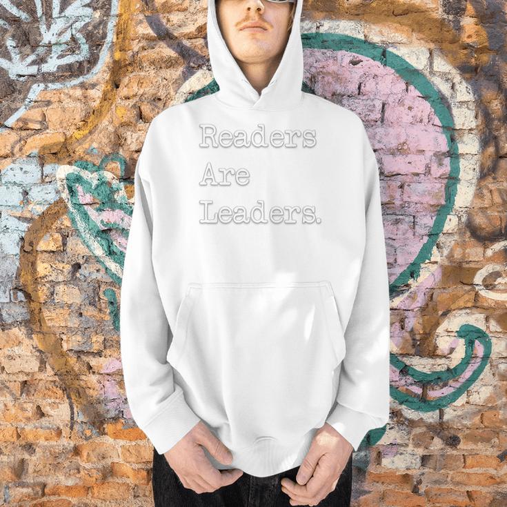 Readers Are Leaders Books Reading Librarian Men Hoodie