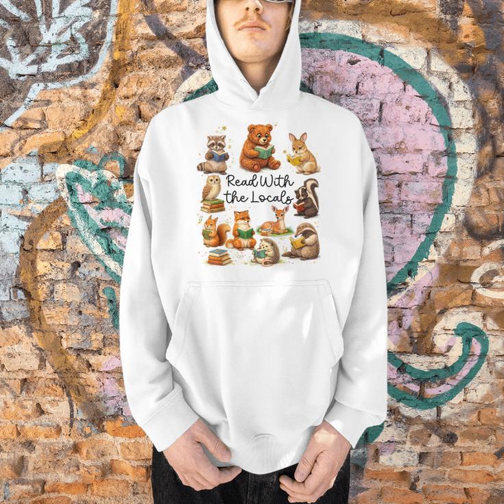 Reading Book Lover Bookish Camping Read With The Locals Men Hoodie