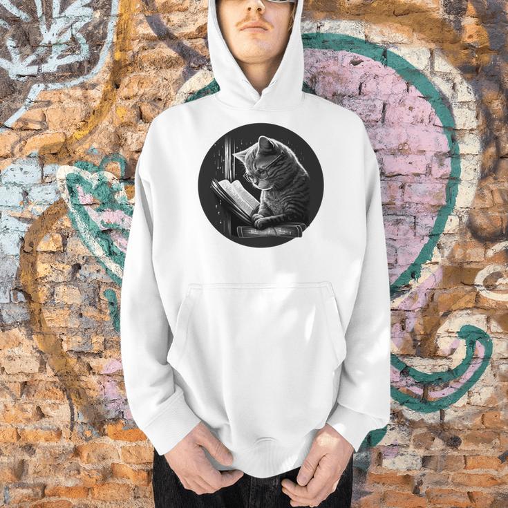 Reading Cat Book Lover Cat Lover Bookworm Cat Owner Men Hoodie Reading Cat Book Lover Cat Lover Bookworm Cat Owner Men Hoodie
