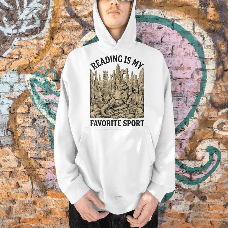 Reading Is My Favorite Sport Dragon Book Lover Bookworm Men Hoodie Reading Is My Favorite Sport Dragon Book Lover Bookworm Men Hoodie