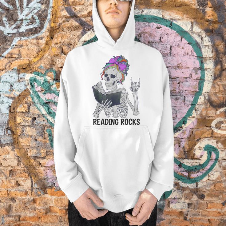 Reading Rocks Literacy Coach Library Books Squad Men Hoodie