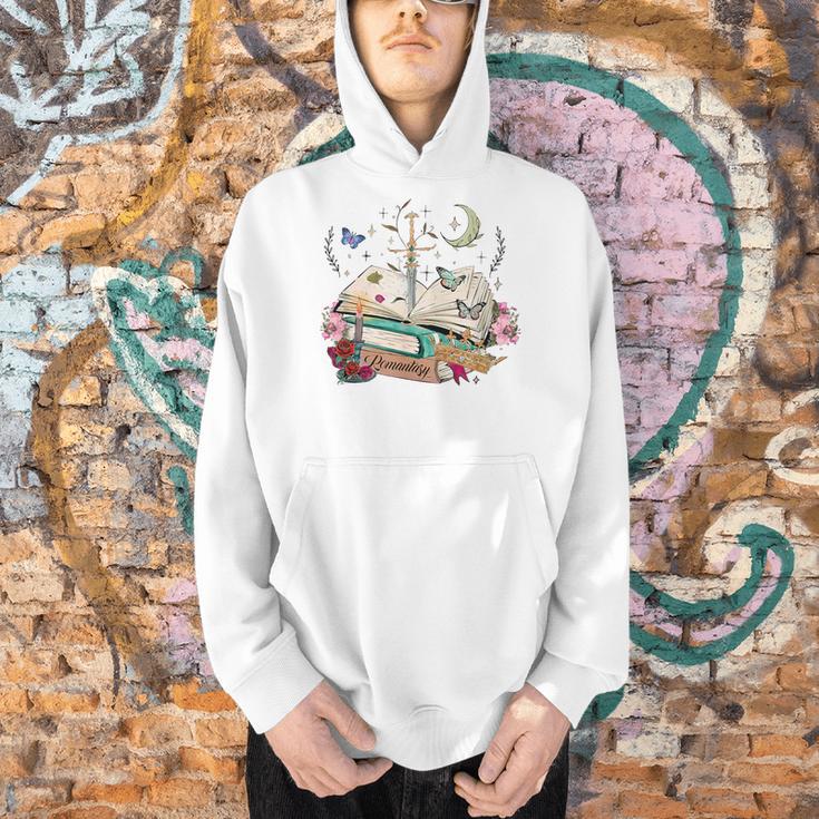 Romantasy Dark Romance Fantasy Reader Book Lover Reading Men Hoodie