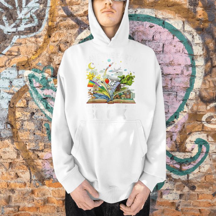 Save Earth It´s Only Planet With Books Reader Earth Day Men Hoodie