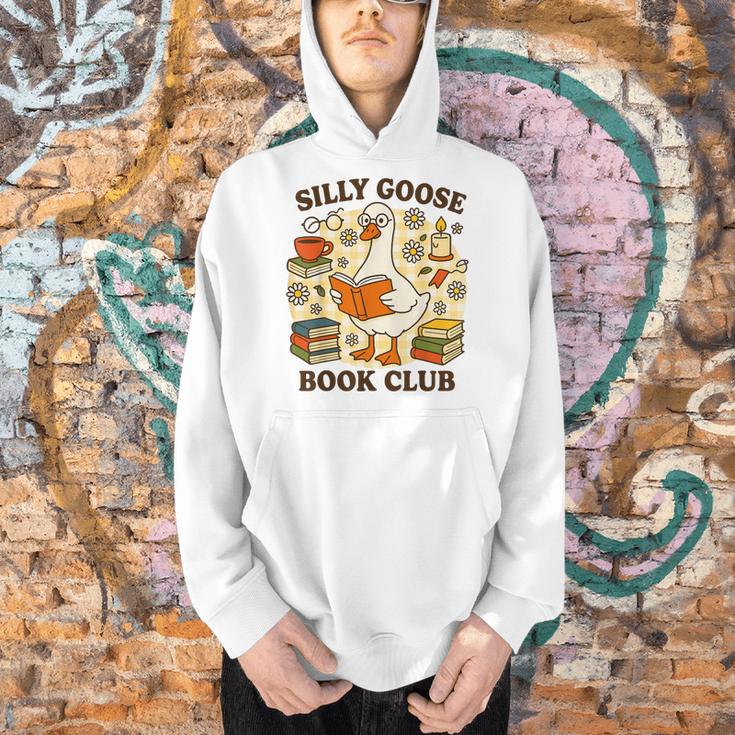 Silly Goose Book Club Cozy Reading Humor Men Hoodie Silly Goose Book Club Cozy Reading Humor Men Hoodie