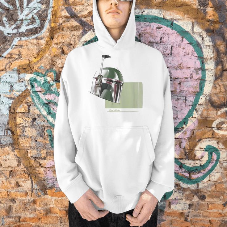 Star Wars The Book Of Boba Fett Minimalist Helmet Men Hoodie