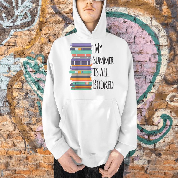 My Summer Is All Booked Book Reading Bookworm Men Women Girls Kids Men Hoodie