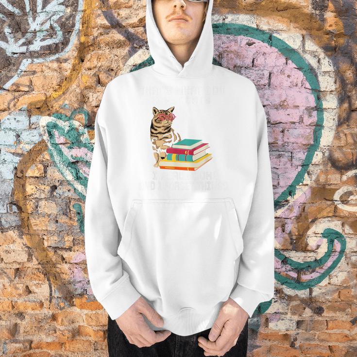 That's What I Do I Pet Cats I Read Books And I Forget Things Men Hoodie