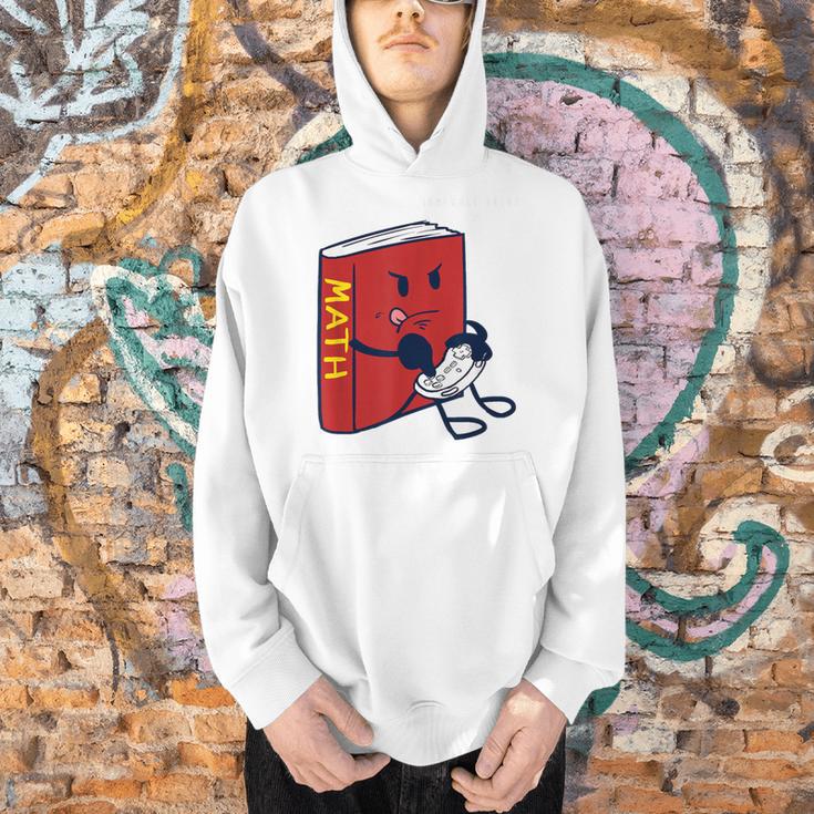 Trendy Graphic Math Book Gamer Homework Break Men Hoodie