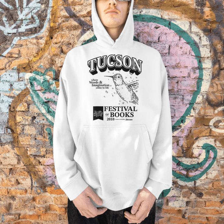Tucson Festival Of Books TFOB 2010 Hummingbird Mascot Men Hoodie