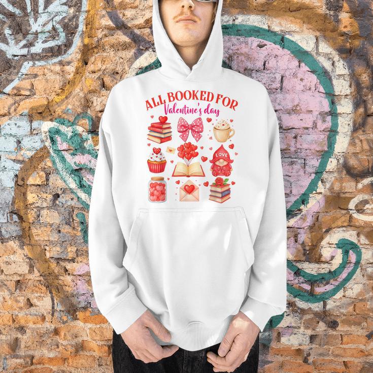 Valentines Reading Book Lover All Booked For Valentine's Day Men Hoodie