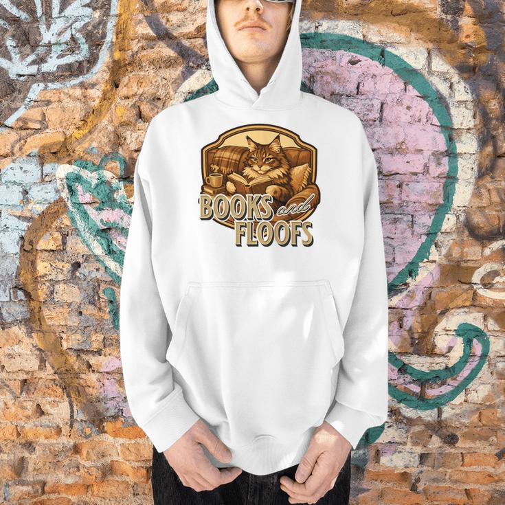 Vintage Style Maine Coon Cat Reading Books And Floofs Premium Tri-Blend Men Hoodie Vintage Style Maine Coon Cat Reading Books And Floofs Premium Tri-Blend Men Hoodie