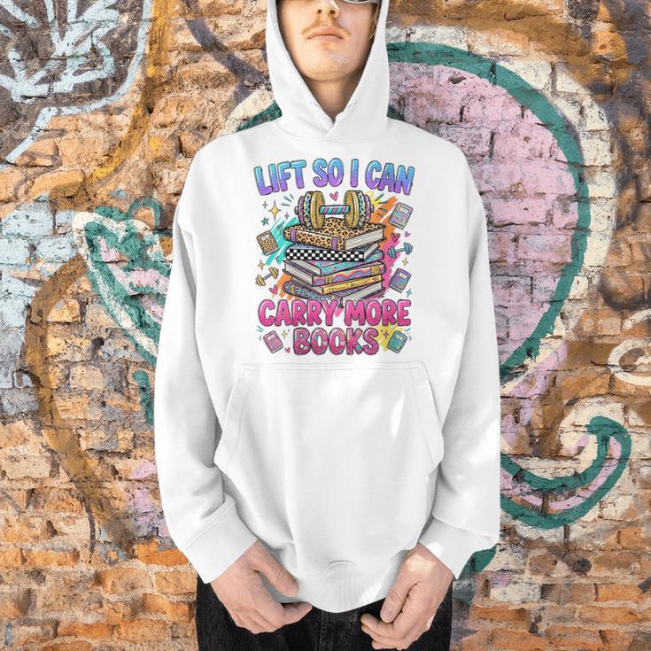 Women's Book Lover Fitness Mom Lifting Reading Humor Graphic Men Hoodie