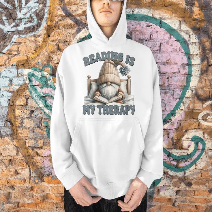 Women's Book Reader Accessories For Teacher Reading Is My Therapy Men Hoodie