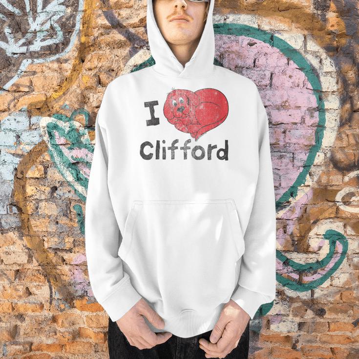 Women's Clifford The Big Red Dog I Heart Clifford Childrens Books Men Hoodie Women's Clifford The Big Red Dog I Heart Clifford Childrens Books Men Hoodie