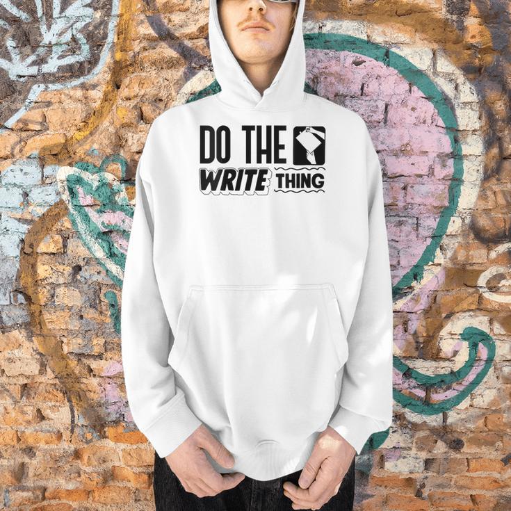 Women's Do The Write Thing Published Author Novelist Book Author Men Hoodie
