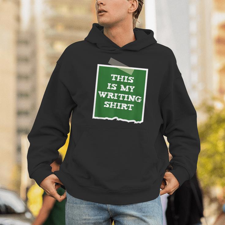 Author This Is My Writing Tee Novelist Story Book Writer Men Hoodie