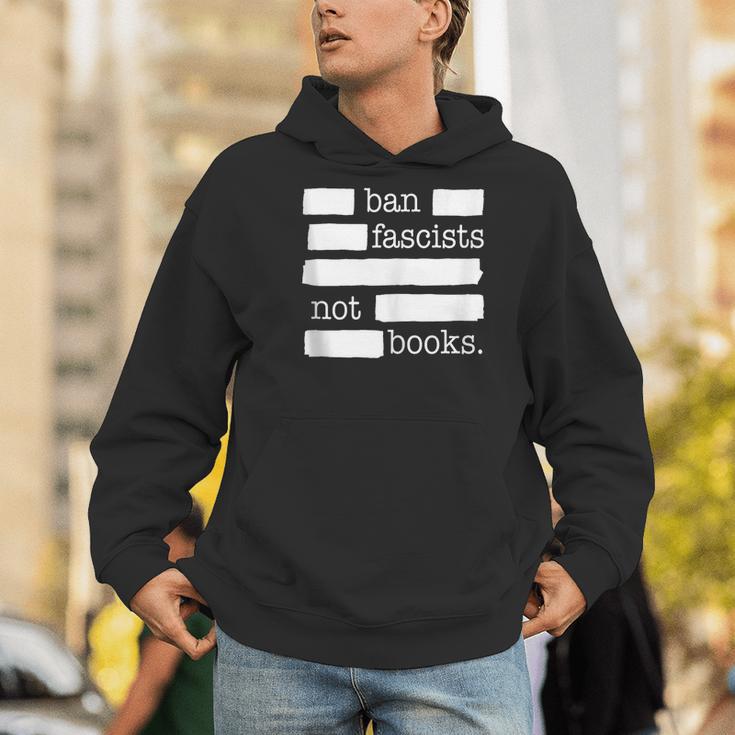 Ban Fascists Not Books Men Hoodie