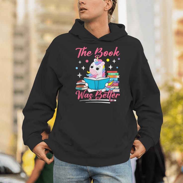 The Book Was Better Book Reader Girl Book Lover Men Hoodie