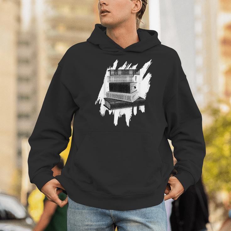 Book Reading Library Books Reader Bookworm Men Hoodie