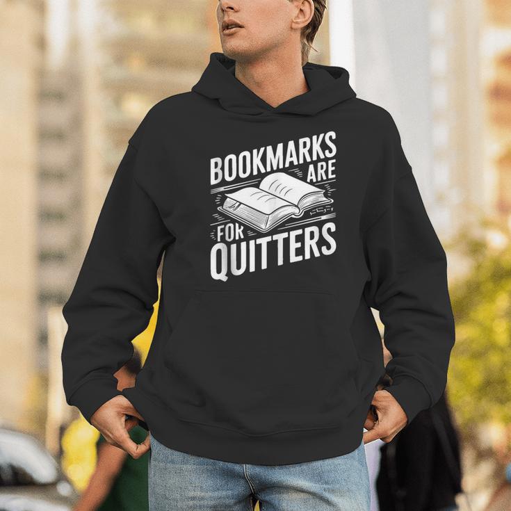 Bookmarks Quote Library Book Reader Men Hoodie