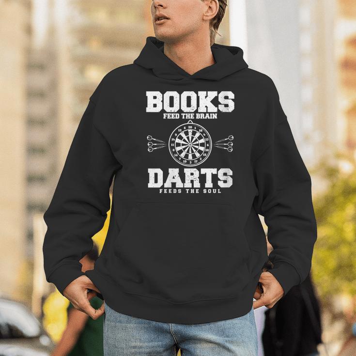 Books Feed The Brain Darts Feeds The Soul Men Hoodie Books Feed The Brain Darts Feeds The Soul Men Hoodie