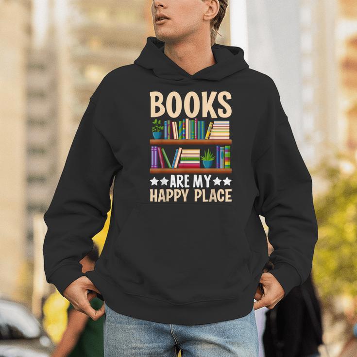Books Are My Happy Place Men Hoodie