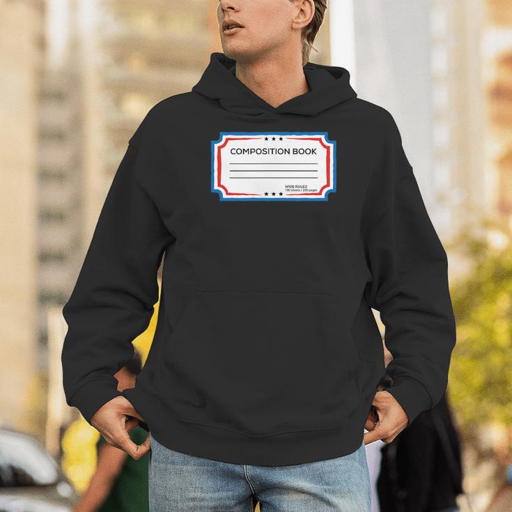Classic Composition Book Cover Teachers And Students Men Hoodie