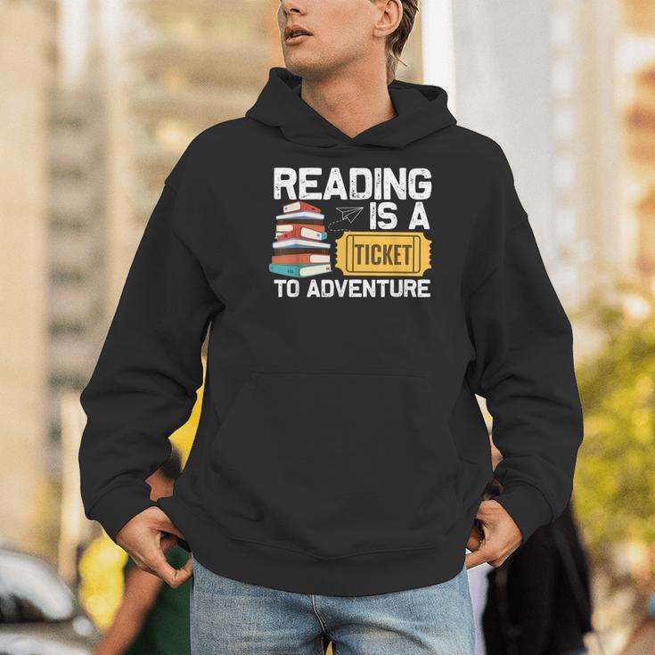 Cool Reading For Men Women Read Books Library Book Lovers Men Hoodie