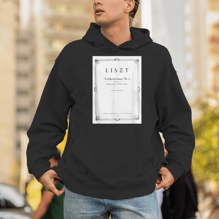Franz Liszt Dream Of Love Vintage Book Cover Men Hoodie Franz Liszt Dream Of Love Vintage Book Cover Men Hoodie