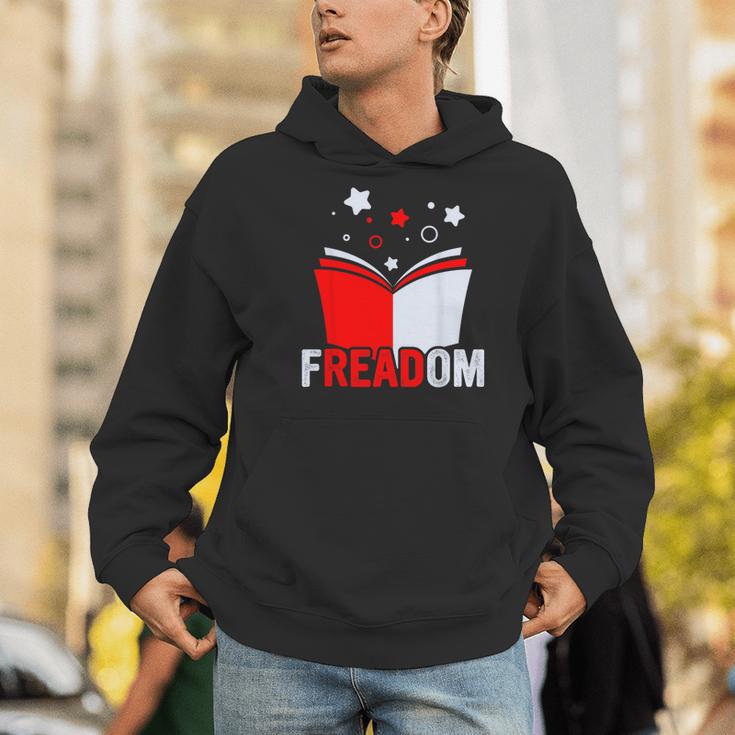 Freadom I Read Banned Books Banned Books Week Librarian Men Hoodie