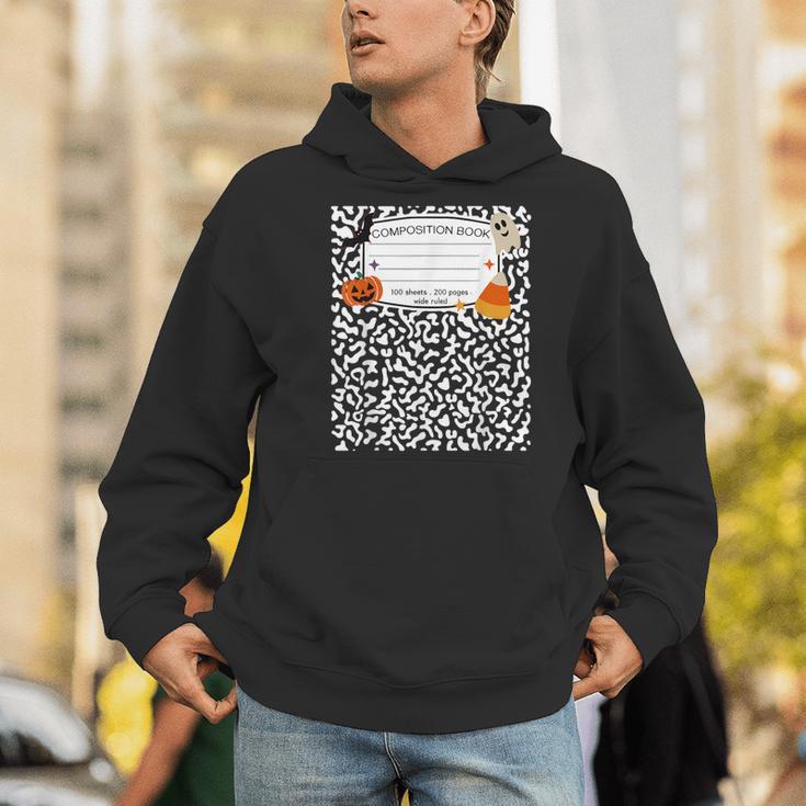 Halloween Teacher Composition Book Notebook Matching Group Men Hoodie