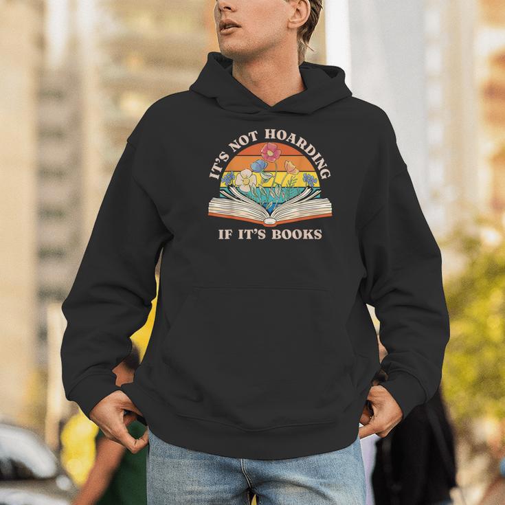 It's Not Hoarding If It's Books Bookworm Readers Book Lover Men Hoodie
