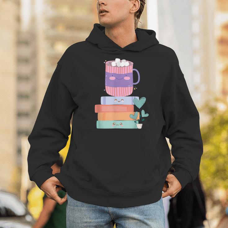 Kawaii Pastel Goth Cute Hot Chocolate Book Lover Anime Art Men Hoodie Kawaii Pastel Goth Cute Hot Chocolate Book Lover Anime Art Men Hoodie