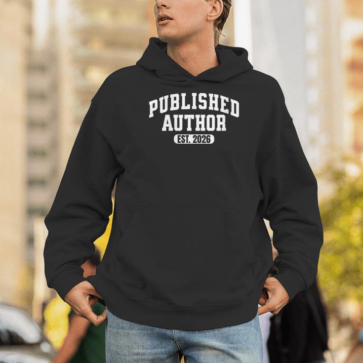 Proud Published Author 2026 Mom Dad Vintage Poet Book Writer Men Hoodie