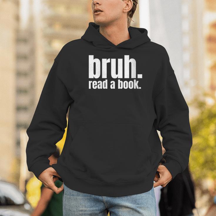 Read A Book Bruh English Teacher Reading Literature Men Hoodie