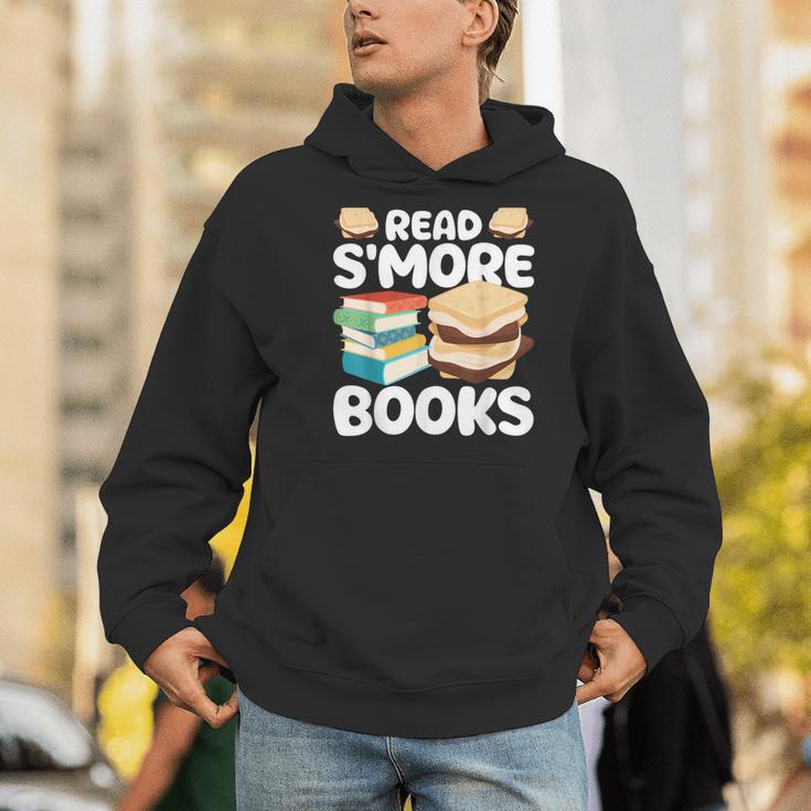 Read S'More Books Camping Reading Bookworm Book Lover Men Hoodie