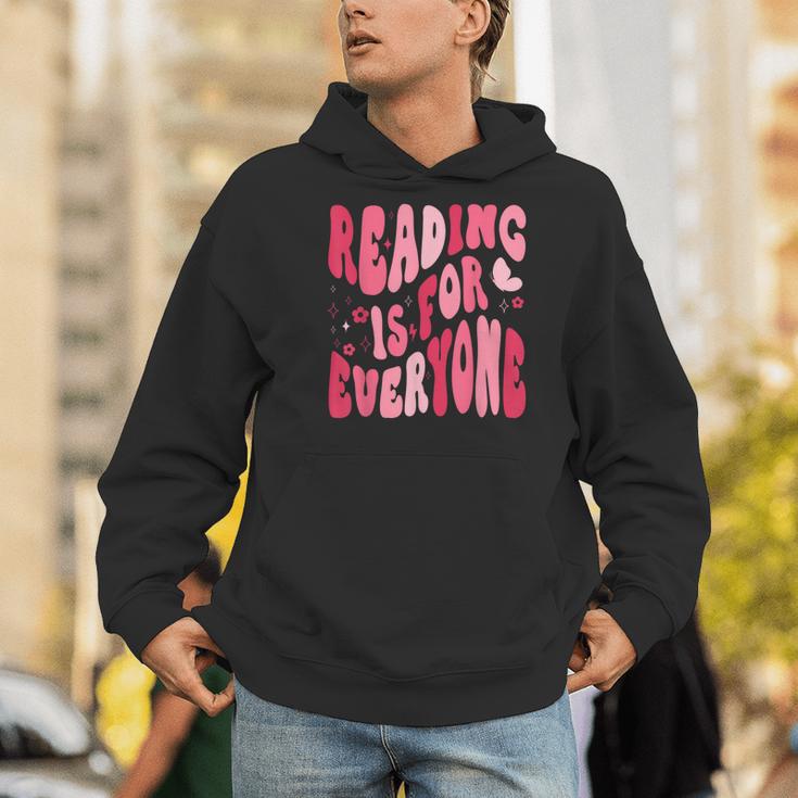 Reading Is For Everyone Books Lover Librarian Bookish Groovy Men Hoodie Reading Is For Everyone Books Lover Librarian Bookish Groovy Men Hoodie