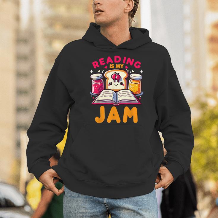 Reading Is My Jam Book Lover Kids Teacher Men Hoodie Reading Is My Jam Book Lover Kids Teacher Men Hoodie
